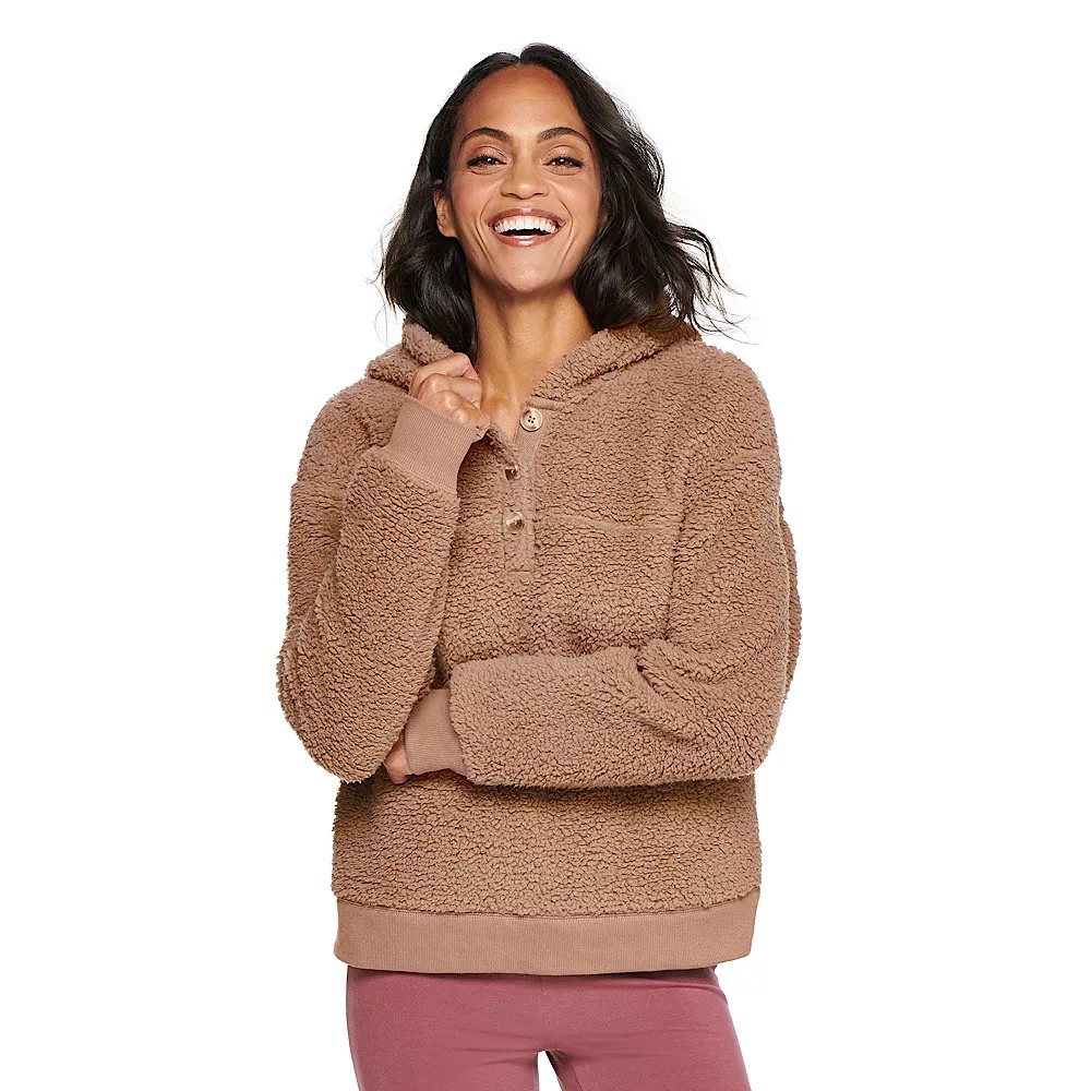 Sonoma Henley Sherpa Hoodie